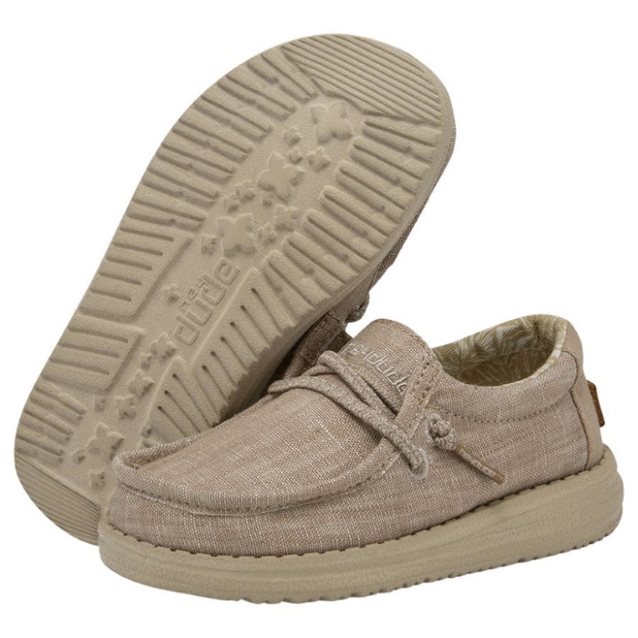 Hey Dude Beige Wally Toddler