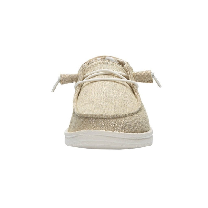 Hey Dude Beige Wendy Stretch Sparkling