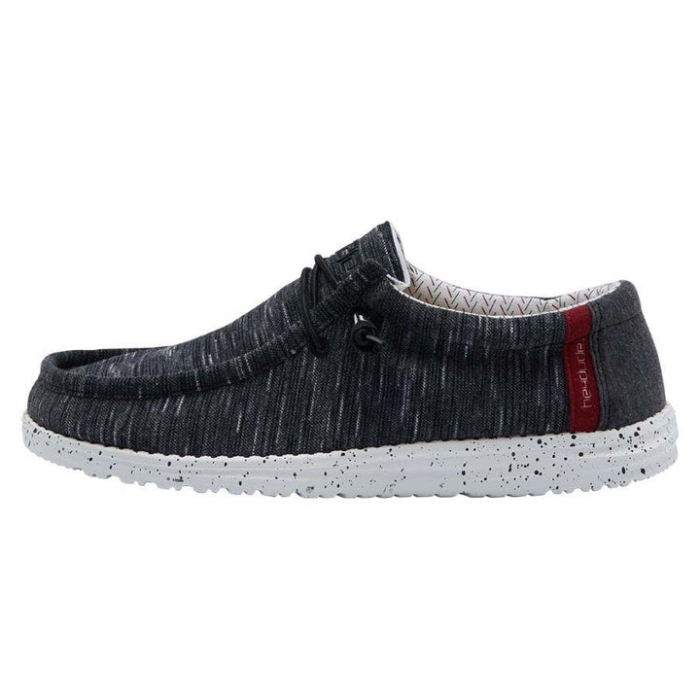 Hey Dude Black Brick Wally Stretch Fleece