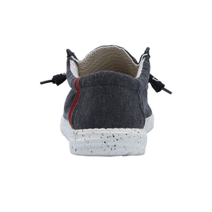 Hey Dude Black Brick Wally Stretch Fleece