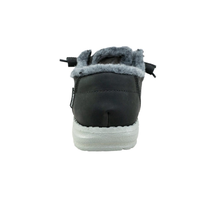 Hey Dude Black Wendy Corduroy Faux Fur