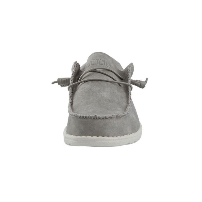 Hey Dude Grey Wally Leather