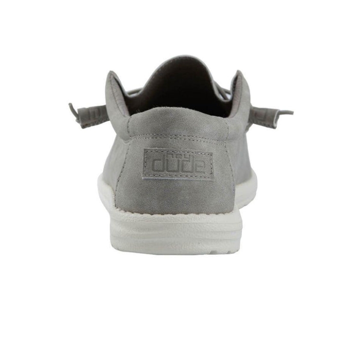 Hey Dude Grey Wally Leather