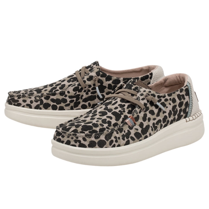 Hey Dude Jungle Beige Wendy Rise Chambray