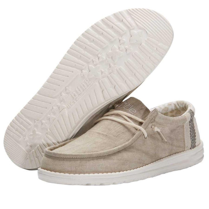 Hey Dude Khaki Wally Break Stitch
