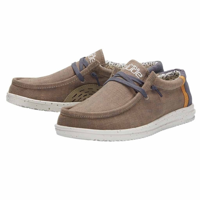 Hey Dude Natural Beige Wally Free
