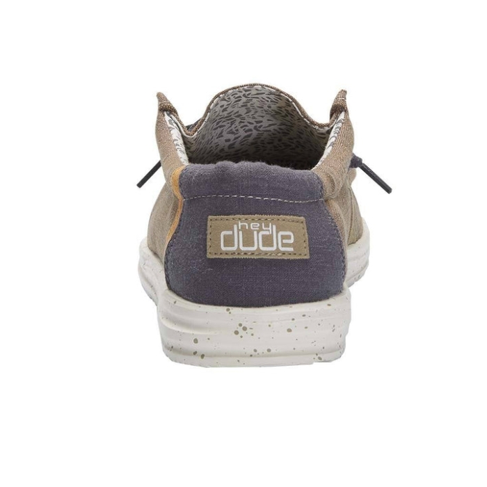 Hey Dude Natural Beige Wally Free