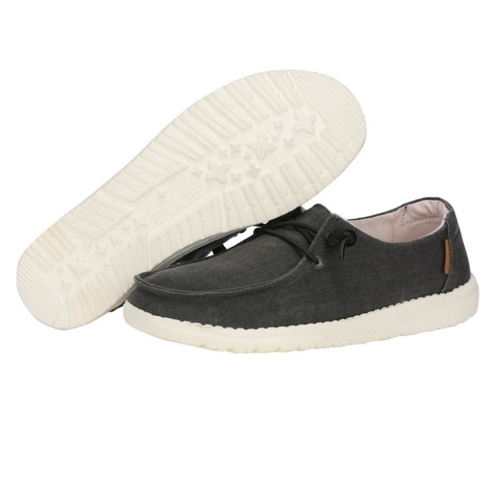 Hey Dude Off Black Wendy Chambray