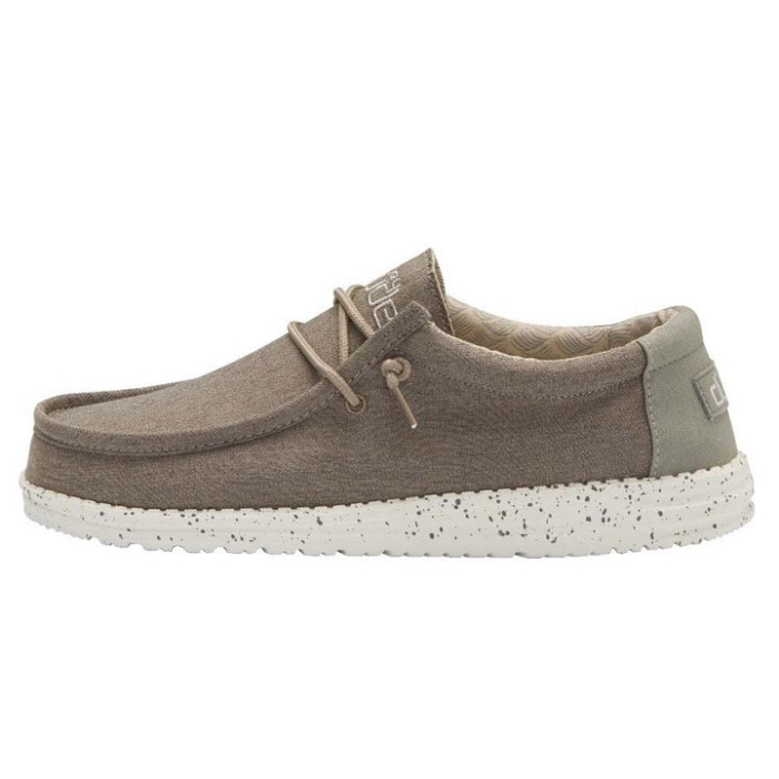 Hey Dude Sepia Brown Wally Chambray