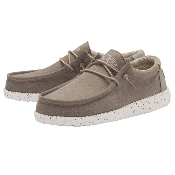 Hey Dude Sepia Brown Wally Chambray