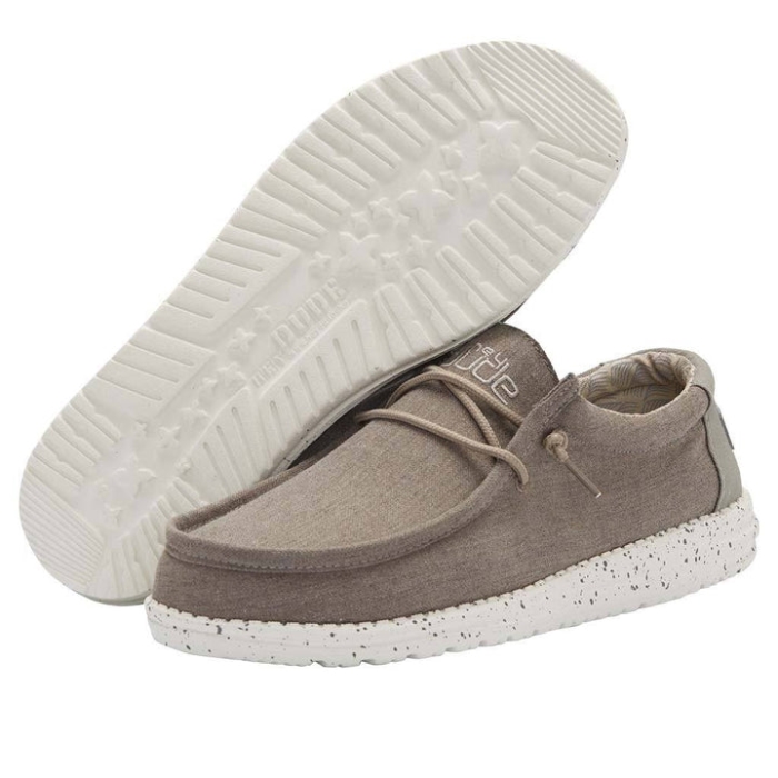 Hey Dude Sepia Brown Wally Chambray
