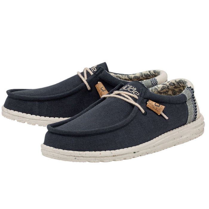 Hey Dude Wally Break Stitch Navy