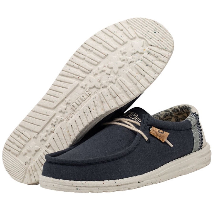 Hey Dude Wally Break Stitch Navy