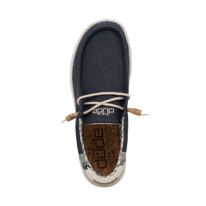 Hey Dude Wally Break Stitch Navy