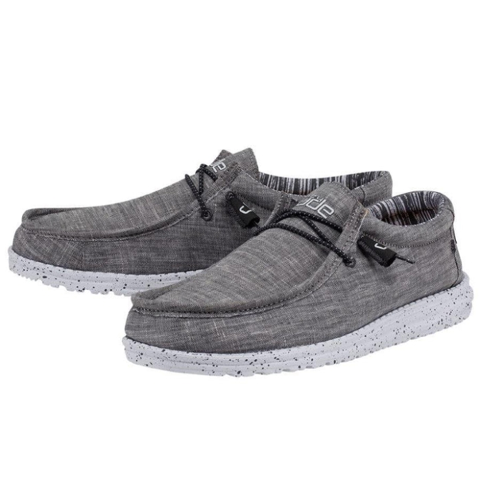 Hey Dude Wally Chambray Castlerock