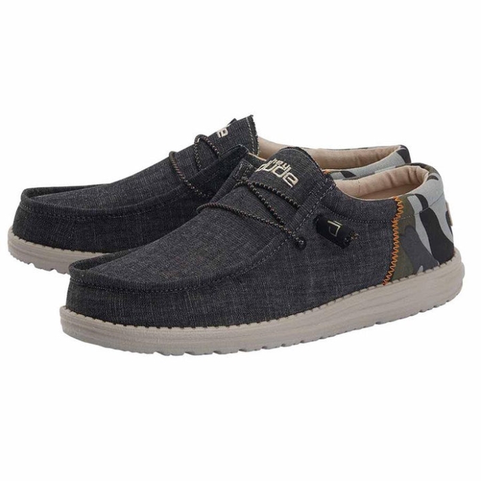 Hey Dude Wally Funk Camo Dark Grey
