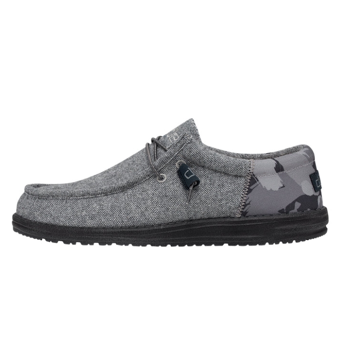 Hey Dude Wally Funk Wool Grey Camo