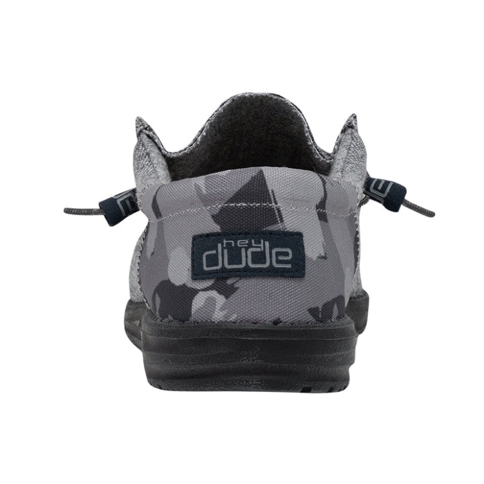Hey Dude Wally Funk Wool Grey Camo