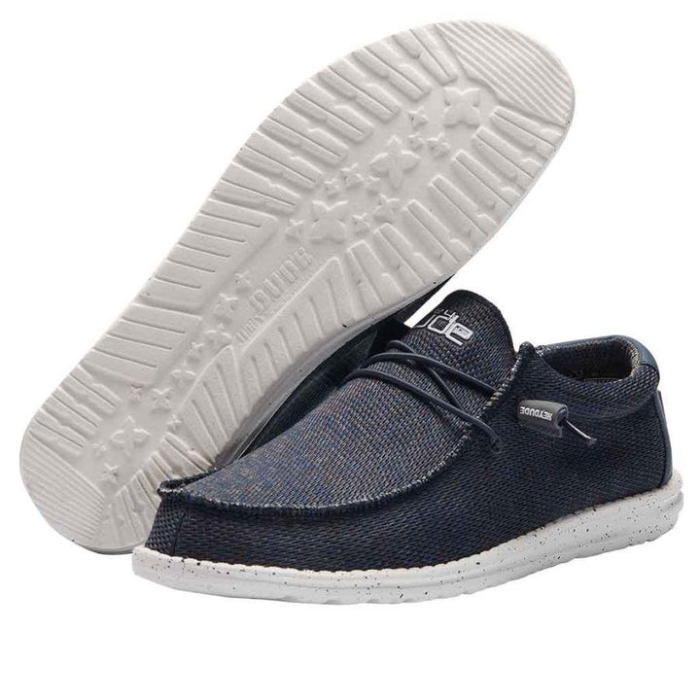 Hey Dude Wally Sox Navy Grey