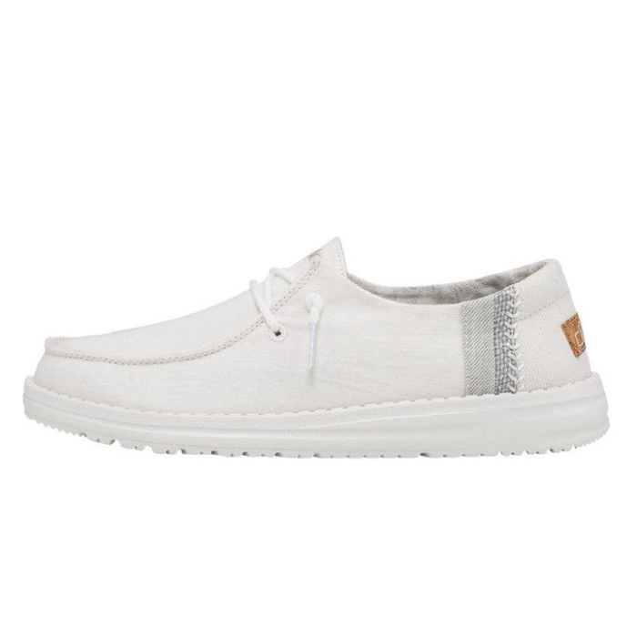 Hey Dude Wendy Linen Natural White