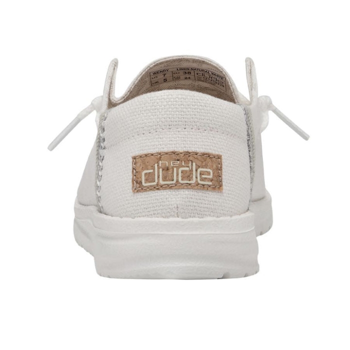 Hey Dude Wendy Linen Natural White