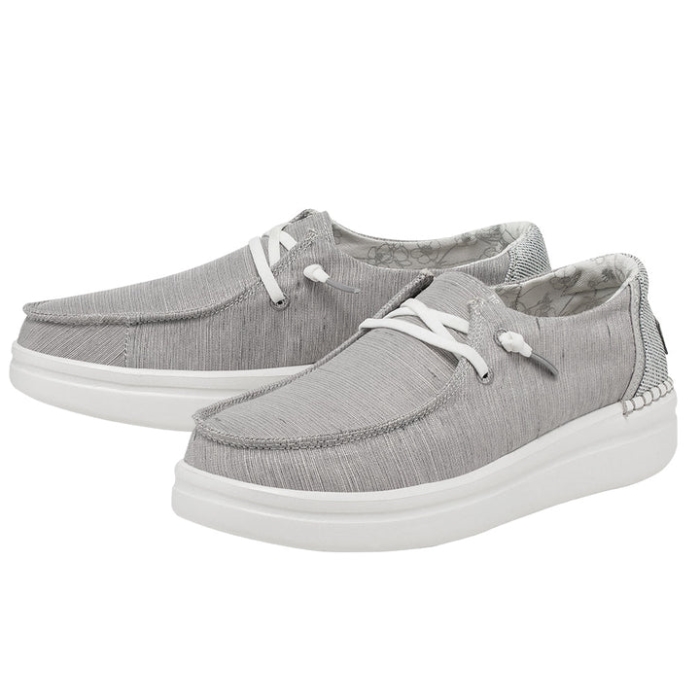Hey Dude Wendy Rise Chambray Lunar Rock