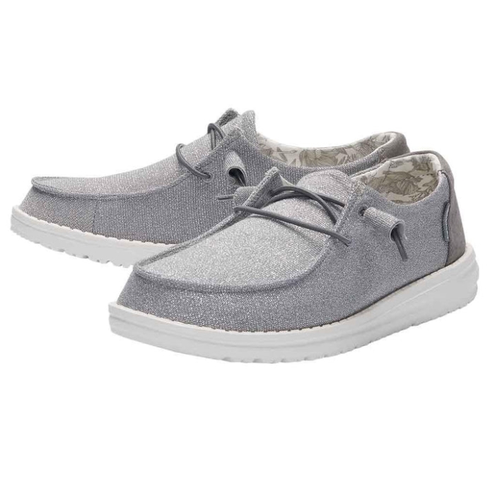 Hey Dude Wendy Stretch Sparkling Grey