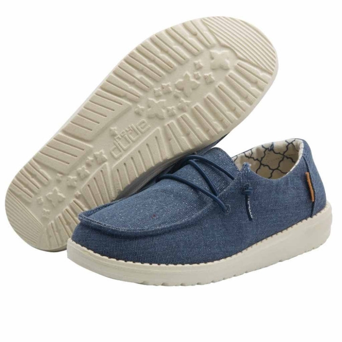 Hey Dude Wendy Youth Sparkling Denim