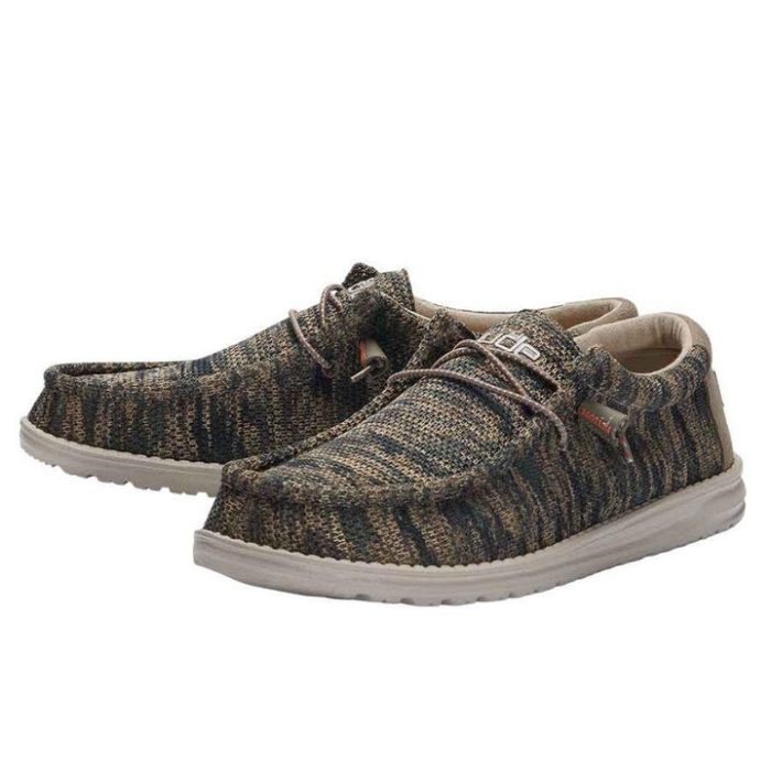 Hey Dude Woodland Camo Wally Sox