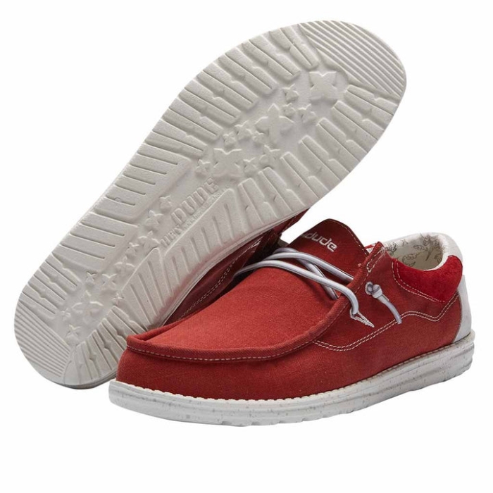 Wally Flow Pompeian Red Hey Dude
