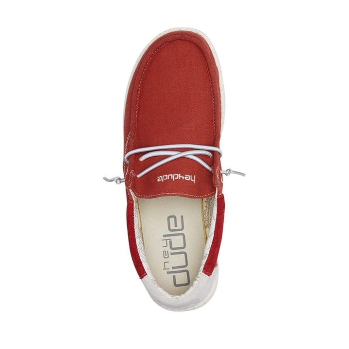 Wally Flow Pompeian Red Hey Dude