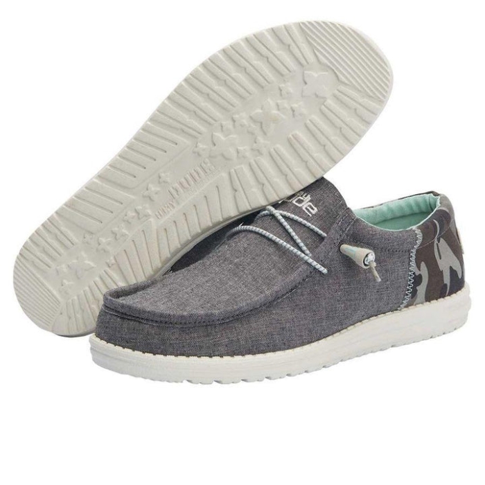 Wally Funk Camo Brown Hey Dude