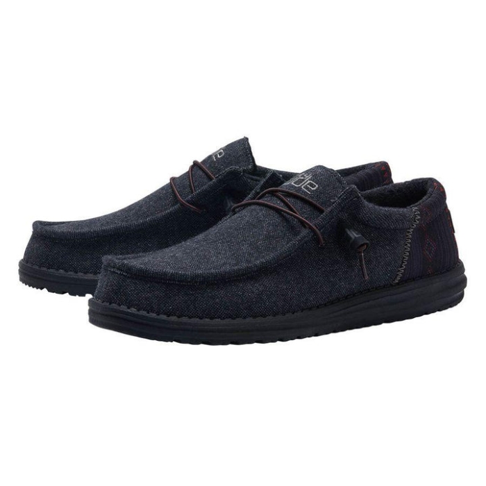Wally Funk Wool Black Aztec Hey Dude