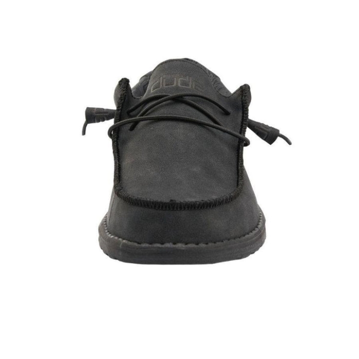 Wally Leather Carbon Hey Dude