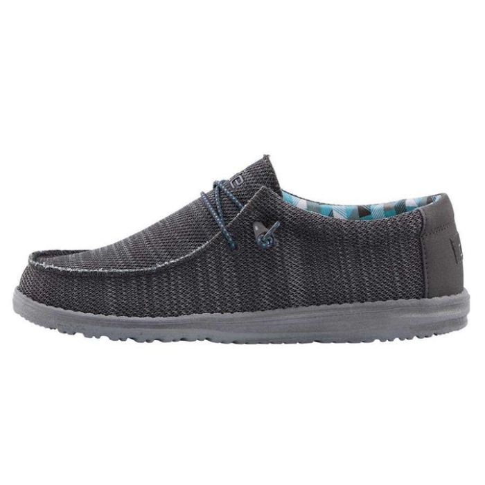 Wally Sox Charcoal Hey Dude
