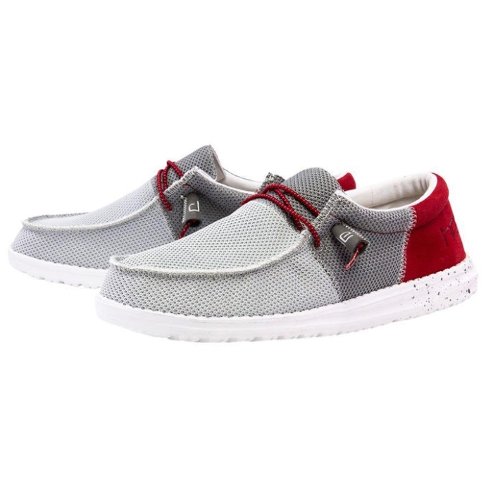 Wally Sox Funk Dark Grey Red Hey Dude