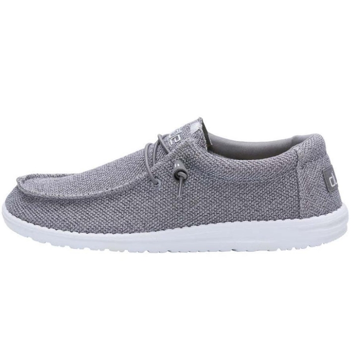 Wally Sox Grey White Hey Dude