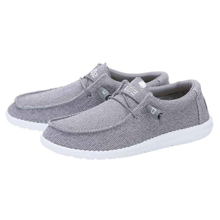Wally Sox Grey White Hey Dude