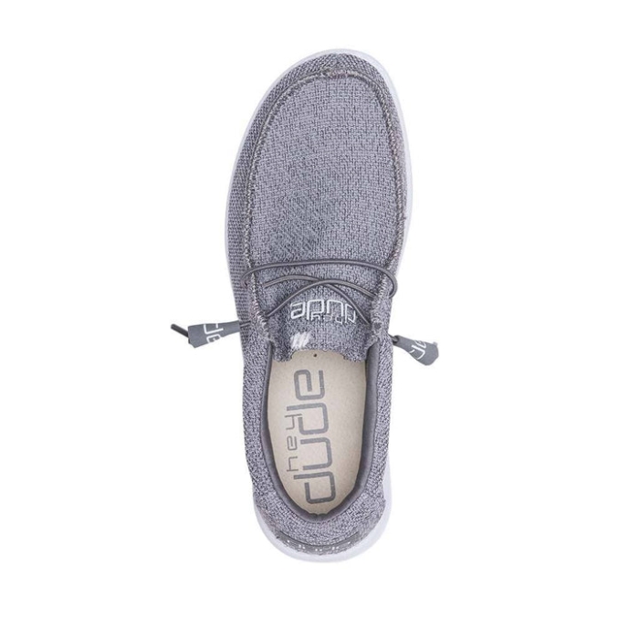 Wally Sox Grey White Hey Dude