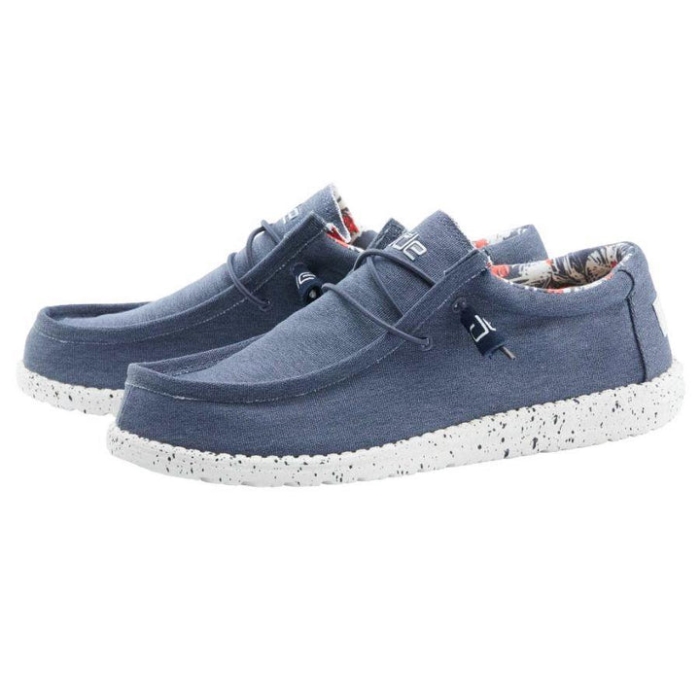 Wally Stretch Blue Hey Dude