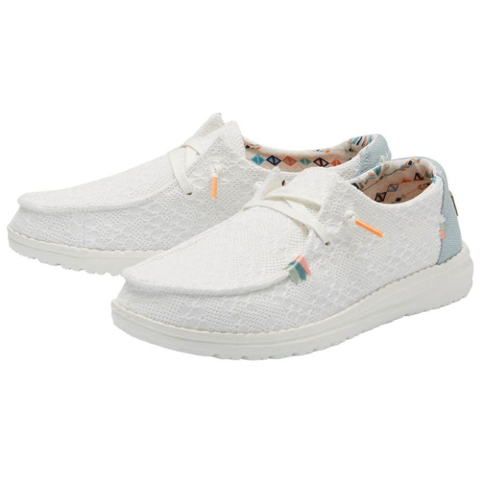 Wendy Boho White Crochet Hey Dude