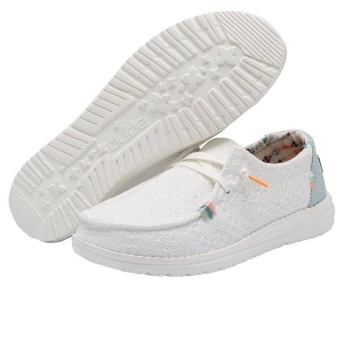 Wendy Boho White Crochet Hey Dude