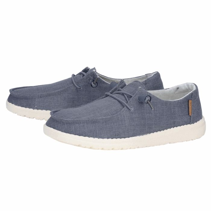 Wendy Chambray Navy White Hey Dude