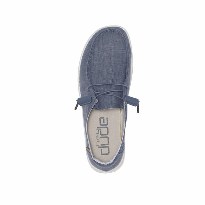 Wendy Chambray Navy White Hey Dude