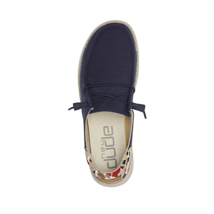 Wendy Funk Chambray Navy Hey Dude