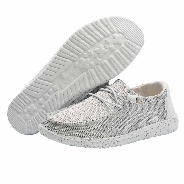 Wendy Sox Stone White Hey Dude