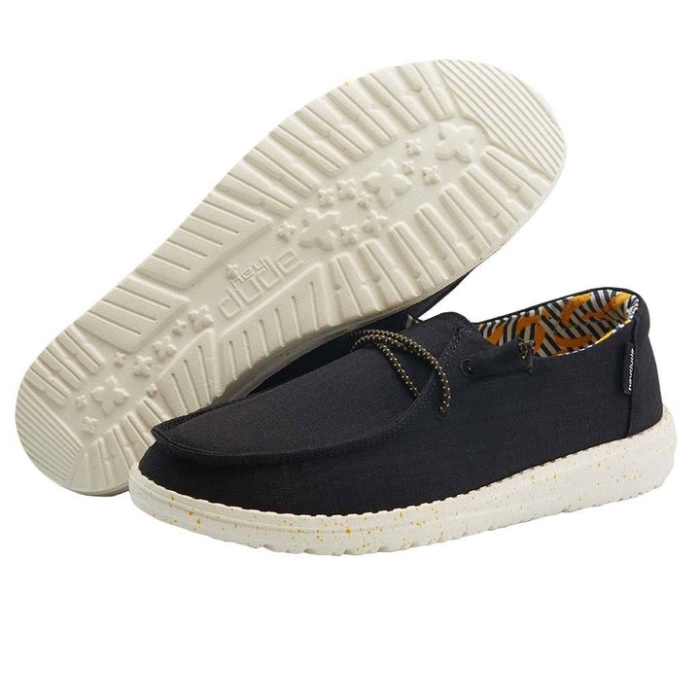 Wendy Stretch Black Bananas Hey Dude