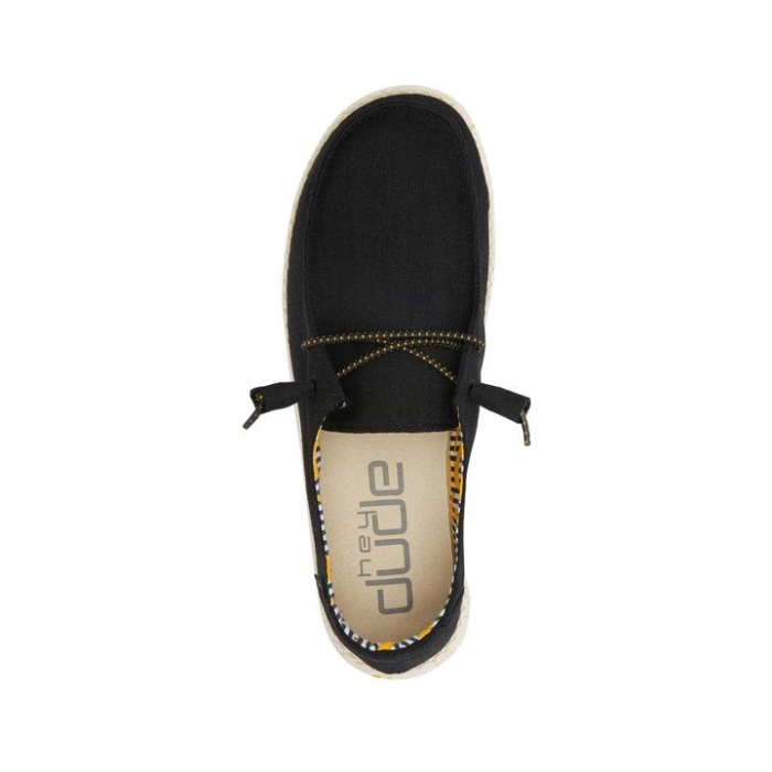 Wendy Stretch Black Bananas Hey Dude