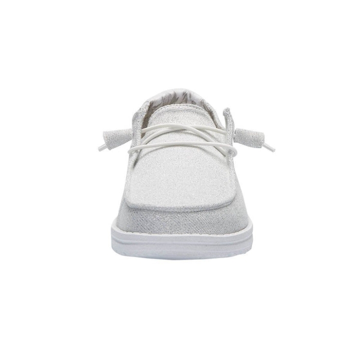 Wendy Stretch Sparkling White Hey Dude