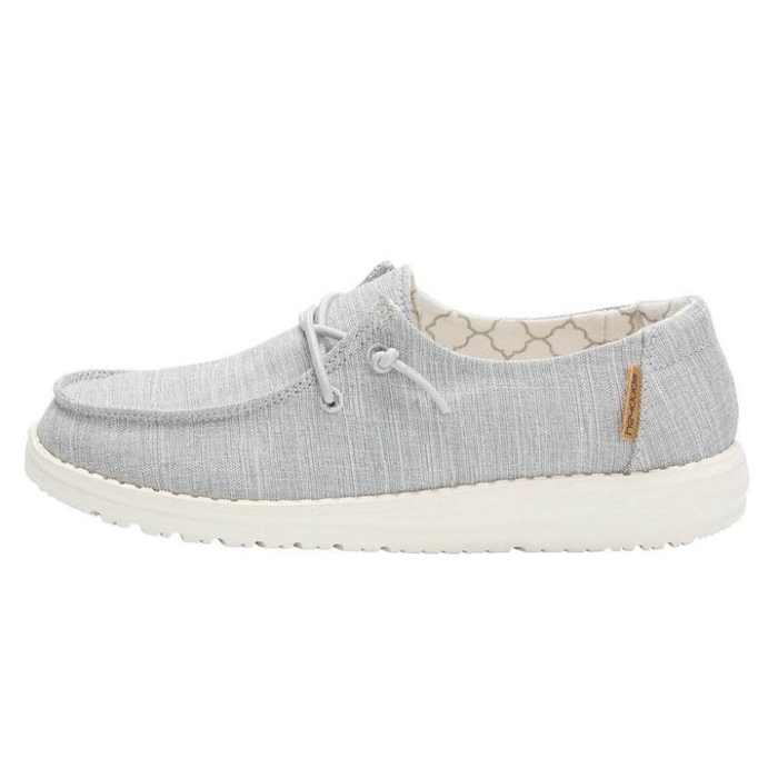 Wendy Youth Linen in Grey Hey Dude